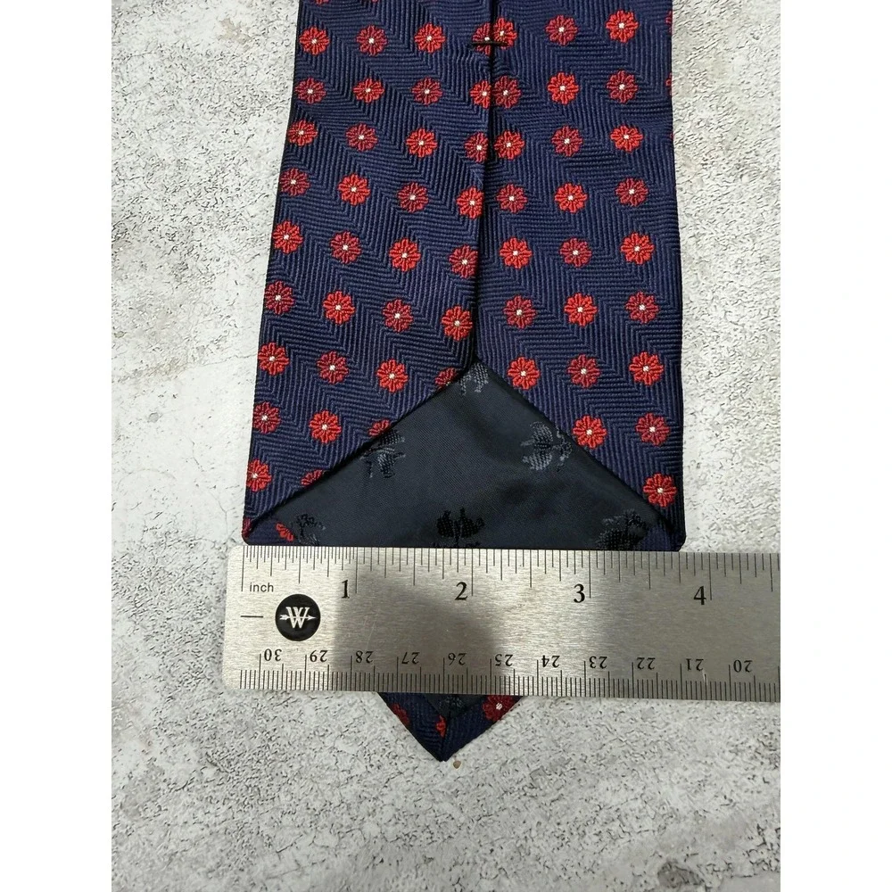 Brooks Brothers‎ 100% Silk Tie Mens One Size Blue Floral Medallion Necktie USA